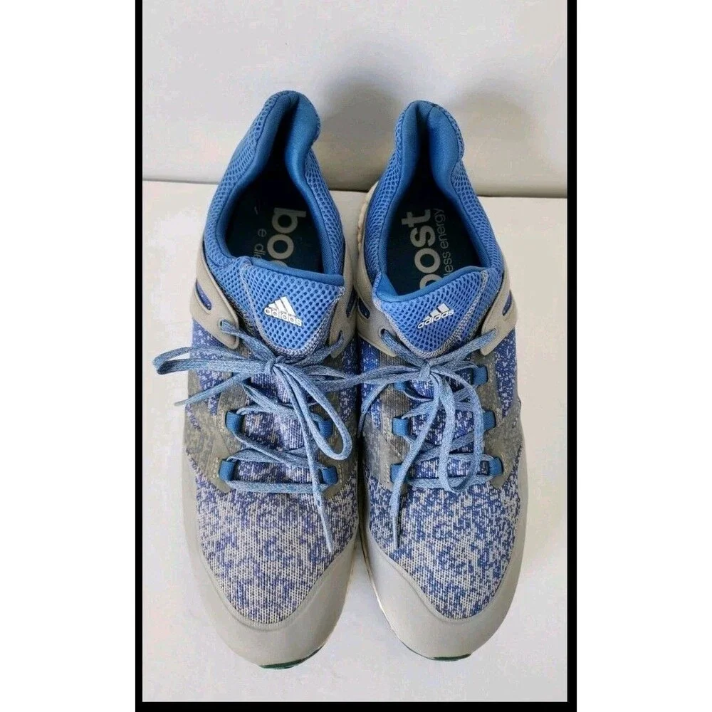 Adidas Crossknit Boost Golf Shoes - Blue & Gray Sneakers - Size 13